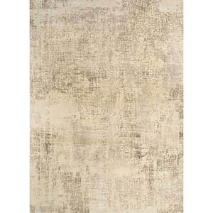 Alfombras de Lana Tejidas a Mano Uvenuti Classic Ivory AKWL-13025, Hechas a Mano con Diseño Abstracto y Tabriz para Sala de Estar y Dormitorio - Product Image 1