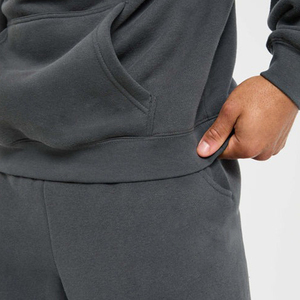 Sweat à capuche en coton épais de haute qualité pour hommes sweat surdimensionné avec motif de lettre brodé sweat à capuche vierge - Product Image 4