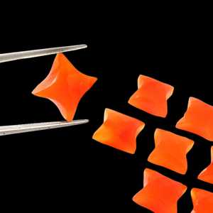 Cuentas de cristal Natural de cornalina, piedra preciosa tallada en forma de estrella Ninja para la fabricación de joyas, suministro curativo de energía de corte elegante de 15mm - Product Image 3