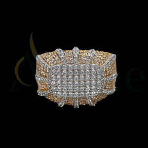 แหวนฮิปฮอปสีเงินสเตอร์ลิงสำหรับผู้ชายเครื่องประดับสุดหรูพร้อมเพชรโมอิสซาไนท์เจียระไนแบบสวยงาม925ช่วยยกระดับสไตล์ของคุณ - Product Image 1