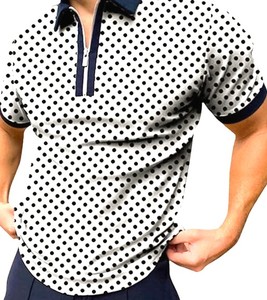 Camiseta de Punto Antiarrugas con Estampado Personalizado de Primera Calidad para Hombre, Manga Corta, Verano - Product Image 5