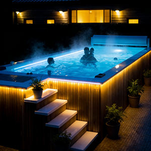 Piscine de plongée extérieure sur mesure, jacuzzi, piscine pour enfants, mosaïque en fibre de verre, piscine au sol, couleur personnalisée, garantie dix ans - Product Image 3