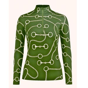 Camisetas de Polo Ecuestres de Alta Calidad para Mujer, Anti-UV, Transpirables, Elásticas en Cuatro Direcciones, de Spandex/Poliéster, de Secado Rápido - Product Image 1