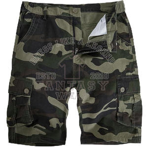 Pantalones Cortos Cargo Holgados de Verano de Alta Calidad FANTASY WEAR 2026, Pantalones Cortos Cargo de Color Sólido para Hombre, Certificación CE ISO - Product Image 1