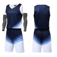 custom Basketball Uniform Set Printed Sublimated Reversible Jerseys Shorts Breathable Lightweight Design for Teamwear <b>School</b> - Product Image 2