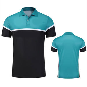 Polo de golf personalizado para hombre con estampado completo 76% NYLON 24% SPANDEX Performance Shirts Ropa de golf cómoda - Product Image 2