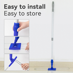 Nhà Máy Thép Không Gỉ Phẳng Bụi Lau Khung Hiện Đại Thương Mại Làm Sạch Sàn Lau Phẳng Tấm - Product Image 3