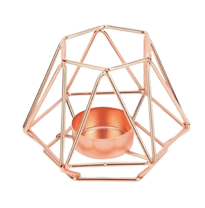 Bougie votive de Noël en métal fini or pour éclairage de maison, décoration de table, pilier de bougie votive - Product Image 5