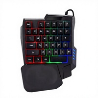 Clavier de jeu ergonomique à une main Keywin K5, design personnalisé, éclairage LED, 35 touches, clavier à une seule main, OEM