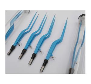 คีมคีบสองขั้วแบบสองขั้วใช้ซ้ำได้คีมคีบสองขั้วโค้งแบบตรงสำหรับการผ่าตัดระบบประสาท - Product Image 5