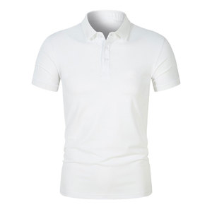 High Quality Custom <b>Half</b> Sleeve Polo <b>Shirts</b> for Men Wholesale Multi-Colors Knitted Fabric Solid Design for Summer - Product Image 2