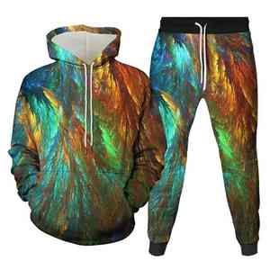 100% coton survêtement ensemble en gros arrivée hommes hiver respirant Sublimation fermeture éclair imprimé pas cher taux de vente - Product Image 2