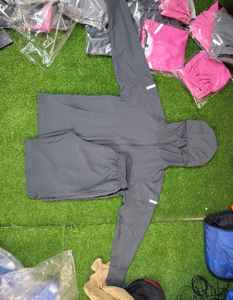 Survêtement personnalisable de haute qualité taille élastique écologique respirant léger solide hiver ensemble personnalisable haut avant - Product Image 2