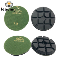 Pad Poles Beton Resin Basah Ekonomis 3 Inch 80x10mm untuk Pemolesan Lantai Beton dan Penghalusan Permukaan DONGSING