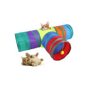 Túnel de Juego Plegable para Gatos Rainbow 2112 de 3 Vías y 80 cm, Tubos y Túneles TR - Product Image 2
