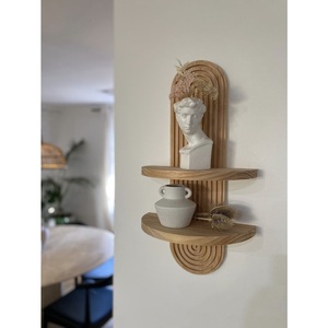 Cintre mural en bois fait main artistique idéal pour la décoration de chambre à coucher salon et organisation murale d'entrée - Product Image 3