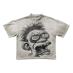 Camiseta personalizada con impresión DTG al por mayor, 100% algodón, alta calidad, moda unisex, corte holgado, 260 g/m², para hombre. - Product Image 3