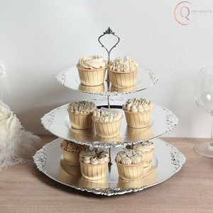 Base para Pastel de Metal Decorativa con Base Estable y Bordes Lisos, Perfecta para Exhibir Pasteles y Dulces - Product Image 6