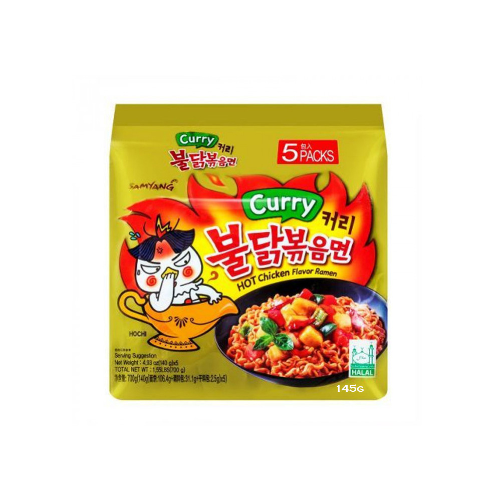 Samyang Ramen Hete Kipcurry 145G Een Uitbarsting Van Currywarmte