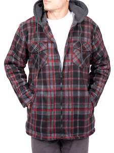 Chaqueta de lana con capucha y cremallera térmica ligera para hombre 2025 con logotipo de Color personalizado abrigo de invierno de alta calidad impresión Digital - Product Image 3