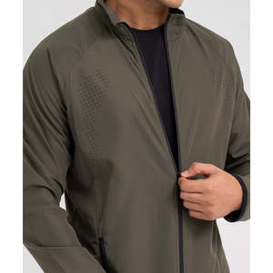 Chaqueta Cortavientos para Hombre B-Fit - Gris/Olivado, 100% Poliéster, Ligera, Transpirable, para Todas las Estaciones, para Golf y Deportes al Aire Libre - Product Image 6