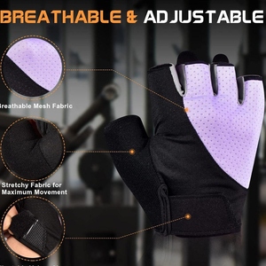 New Arrival Heavy Duty <b>Weight</b> Lifting Polyester Gym <b>Gloves</b> Custom Logo Breathable Sports Workout <b>Gloves</b> - Product Image 3