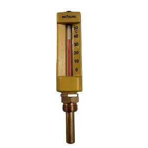 Thermomètre en verre industriel d'instruments de température de la meilleure qualité dans un boîtier en métal de l'exportateur indien au prix de gros