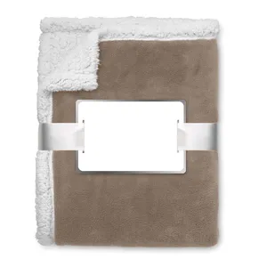 ZERMATT Custom <b>Sherpa</b> <b>Fleece</b> Blanket Premium Coral <b>Fleece</b> Merchandise - Product Image 3