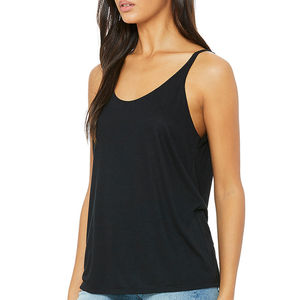 Camiseta sin mangas y camiseta de gimnasio con estampado personalizado para mujer Última moda Colores sólidos Ropa de verano Tallas grandes al por mayor - Product Image 2