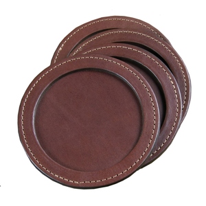 Juego de 4 posavasos redondos de último diseño de alta calidad - Product Image 1