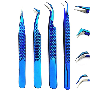 แหนบต่อขนตาปลอมเกรดอุตสาหกรรมแหนบต่อขนตาเพิ่มวอลลุ่มทำจากสเตนเลสสามารถปรับแต่งได้ - Product Image 5