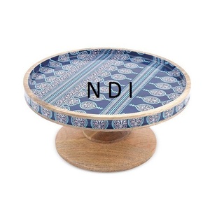 Support à cupcakes en bois de luxe, design élégant, finition émaillée, pour la décoration de la maison, des hôtels et des tables. - Product Image 1