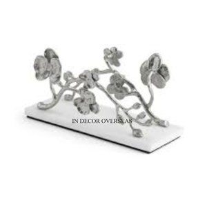 Luxueux Qualité En Aluminium Coulé Fleurs Designer Haute Qualité Plaqué Or Porte-Serviettes Décoration De Table Et Accessoires Fourniture - Product Image 6