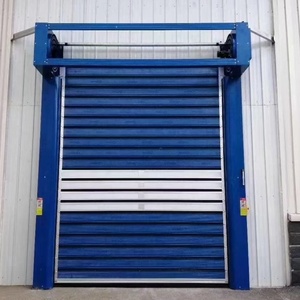 Porte roulante industrielle en alliage d'aluminium au design moderne, coupe-vent, ouverture rapide, adaptée au <span class=keywords><strong>garage</strong></span> et à la boutique - Product Image 6
