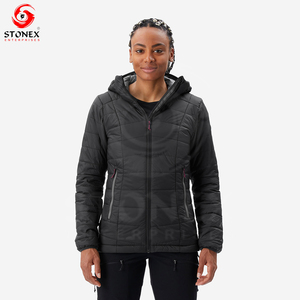 Chaqueta acolchada cálida de invierno hecha a medida de nuevo diseño para mujer, chaquetas acolchadas de manga larga impermeables de fabricación profesional - Product Image 2