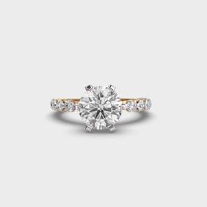 Elegante Anillo de Diamante Moissanite con Engaste de Puntas Seguro para Bodas, Compromisos, Regalo para Parejas y Uso con Estilo Moderno - Product Image 2