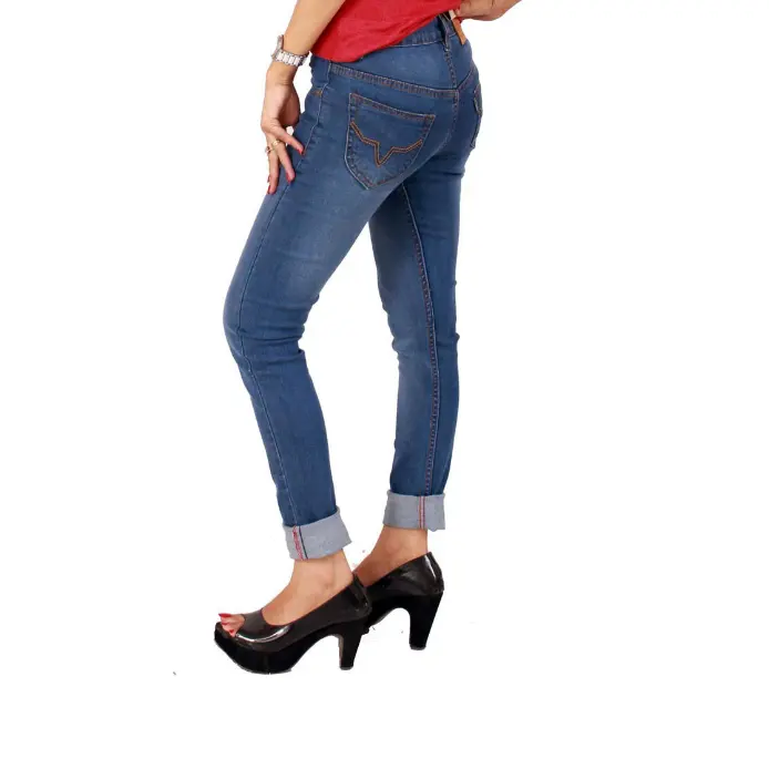 Moda sıska Jean pantolon kadınlar için 2024 yüksek bel bayanlar streç kot yıkanabilir kadın Denim pantolon BD gelen tedarikçisi