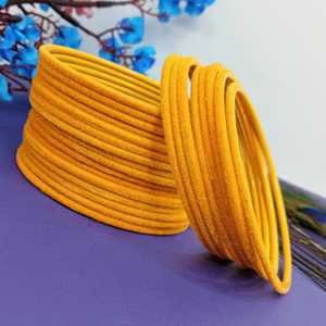 Indian Bangles Set Bollywood Plain Metal Velvet Bangle Bracelets Costume Jewelry for Women & Girls (Set of 24) - Product Image 2