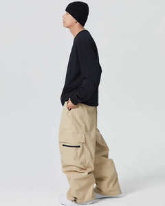 Pantalones de Esquí Cargo para Hombre, Impermeables, Transpirables, Ligeros, 10,000 mm, 100% Poliéster, Holgados, con Múltiples Bolsillos, Estilo Exoro - Product Image 6