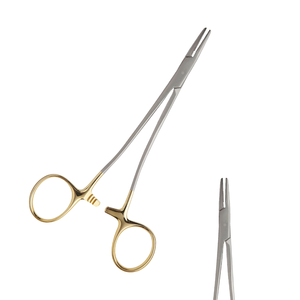 Sarot Porte-Aiguille Manuel Diamant Mâchoire Carbure De Tungstène Plaqué Or Arcs 181mm De Long Réutilisable Chirurgical En Acier Inoxydable - Product Image 1