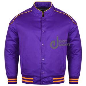 2025 nuevas chaquetas para hombre, fabricantes de ropa personalizada, ropa de calle con manga de cuero PU personalizada, chaqueta universitaria Letterman para hombre - Product Image 4