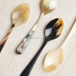 ช้อนแตรควายแบบ Flatware และช้อนแตรซุปวัว และช้อนชามกาแฟและช้อนแตรแบบ flatware สําหรับการขายที่ดีที่สุด - Product Image 2