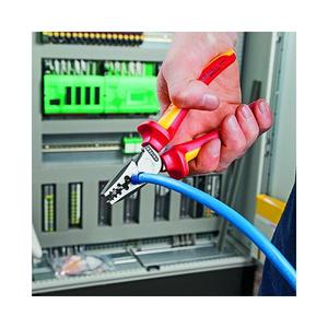 เครื่องมือจีบสายไฟ Knipex ด้ามจับขัดเงาพร้อมด้ามจับหลายส่วน ผ่านการทดสอบ VDE สำหรับปลอกปลายสายไฟ - Product Image 2