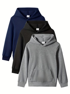 Sudadera con Capucha Unisex Personalizada en Gris, Negro y Azul Marino con Bordado de Diseño y Estampado, Sudadera con Capucha y Forro, Corte Regular para Hombre - Product Image 1
