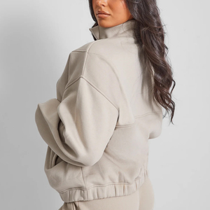 เสื้อสเวตเตอร์แขนยาวผ้าฝ้ายทรงหลวมสำหรับผู้หญิงเสื้อสเวตเชิ้ตแฟชั่นใหม่สำหรับฤดูหนาวออกแบบได้ตามต้องการ - Product Image 2