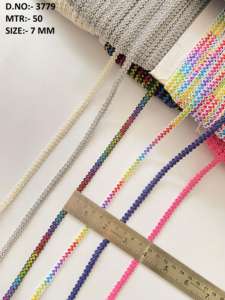 Cordón de Macramé de Algodón 100% Trenzado de 2mm, Colorido, Hecho a Mano, de Alta Resistencia, con Acabado Ecológico para Prendas y Decoración de Paredes - Product Image 5