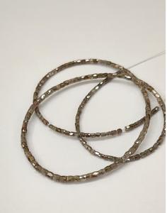 Perle de champagne en diamant de 3 mm, tube facetté, fabrication de bijoux, RARE, 100% naturel, brun clair, collier de perles fait à la main, LUSTRE LD CNAS - Product Image 5