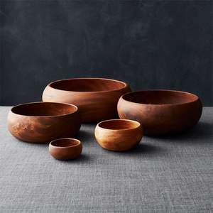 Cuencos de madera gruesos y duraderos para uso diario familiar Cuenco japonés - Product Image 1