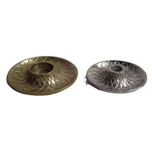 Portavelas de Color plateado de diseño único, portavelas de pilar central de estilo de lujo para decoración de boda, portavelas de lujo - Product Image 2