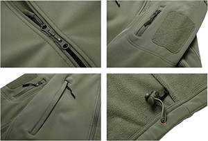 แจ็กเก็ตกันน้ำสำหรับผู้ชาย, แจ็คเก็ตยุทธวิธีปีนเขากลางแจ้งกันลมและกันน้ำ - Product Image 6